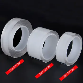 1/2/3/5cm 2MM thick Nano Magic Tape Reusable Double-Sided Adhesive Nano Traceless Tape Washable Loop Disks Tie Glue Gadget
1/2/3/5cm 2MM thick Nano Magic Tape Reusable Double-Sided Adhesive Nano Traceless Tape Washable Loop Disks Tie Glue Gadget