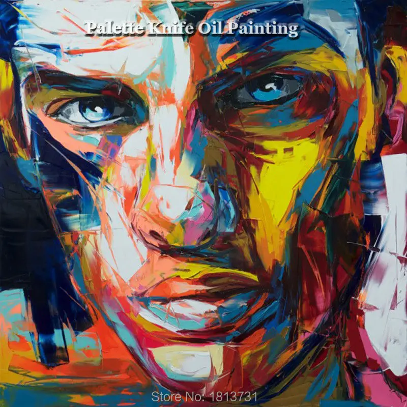 Hand painted Francoise Nielly Palette knife portrait Face Oil painting Character figure canva wall Art picture13-25
Hand painted Francoise Nielly Palette knife portrait Face Oil painting Character figure canva wall Art picture13-25