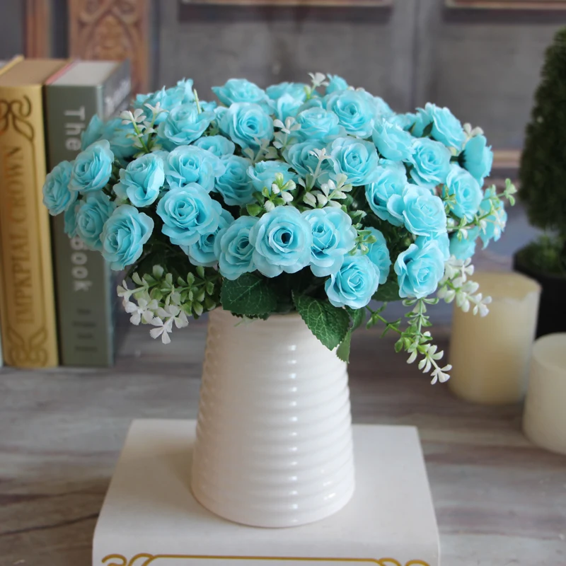 Pretty Charming Wedding Decoration 15 Buds 1 Bouquet Mini Rose Artificial Silk Flower Bride Bridal Home Decal
Pretty Charming Wedding Decoration 15 Buds 1 Bouquet Mini Rose Artificial Silk Flower Bride Bridal Home Decal