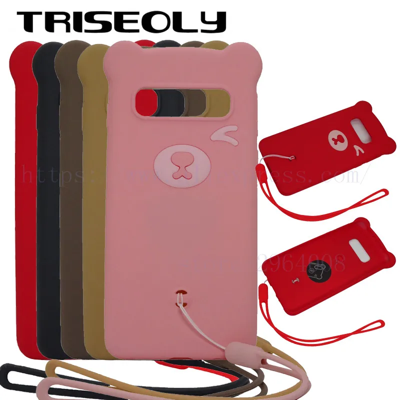 TRISEOLY Liquid Soft Silicone Protection Case For Samsung S10 Case 3D Cartoon Bear Cover For Samsung Galaxy S10 Lite Plus Fundas
TRISEOLY Liquid Soft Silicone Protection Case For Samsung S10 Case 3D Cartoon Bear Cover For Samsung Galaxy S10 Lite Plus Fundas