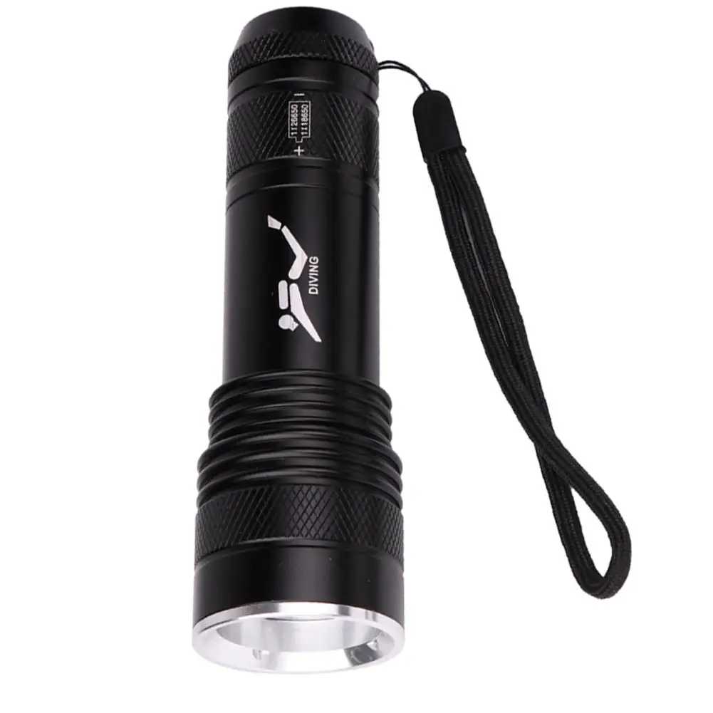 Hot T6 LED Flashlight 18650/AAA/26650 Diving Torch Bright professional diving torch white light or yellow light
Hot T6 LED Flashlight 18650/AAA/26650 Diving Torch Bright professional diving torch white light or yellow light