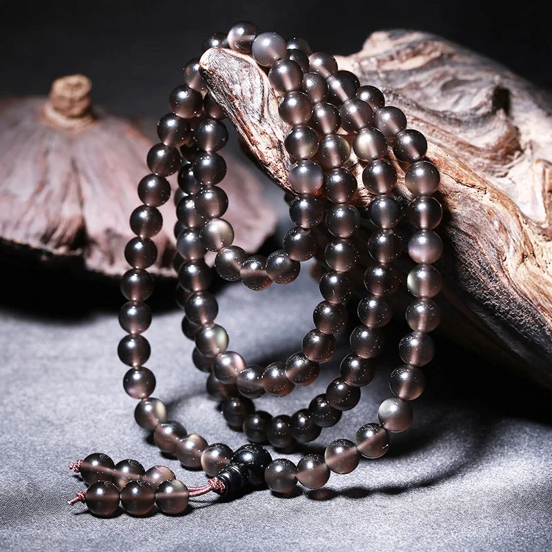 Jewelry Bracelet Natural Ice Obsidian 108 Beaded Bracelets For Women Buddha Rosary Buddhist Amulet 3 Laps Round Beads Bracelets
Jewelry Bracelet Natural Ice Obsidian 108 Beaded Bracelets For Women Buddha Rosary Buddhist Amulet 3 Laps Round Beads Bracelets