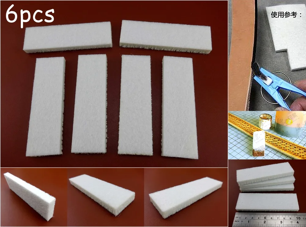 6pcs Leather Craft Edge Stained Fiber Strips Paint Roller DIY Accessories Tool Set - Sewing Stitching Carving Stamping Knife
6pcs Leather Craft Edge Stained Fiber Strips Paint Roller DIY Accessories Tool Set - Sewing Stitching Carving Stamping Knife