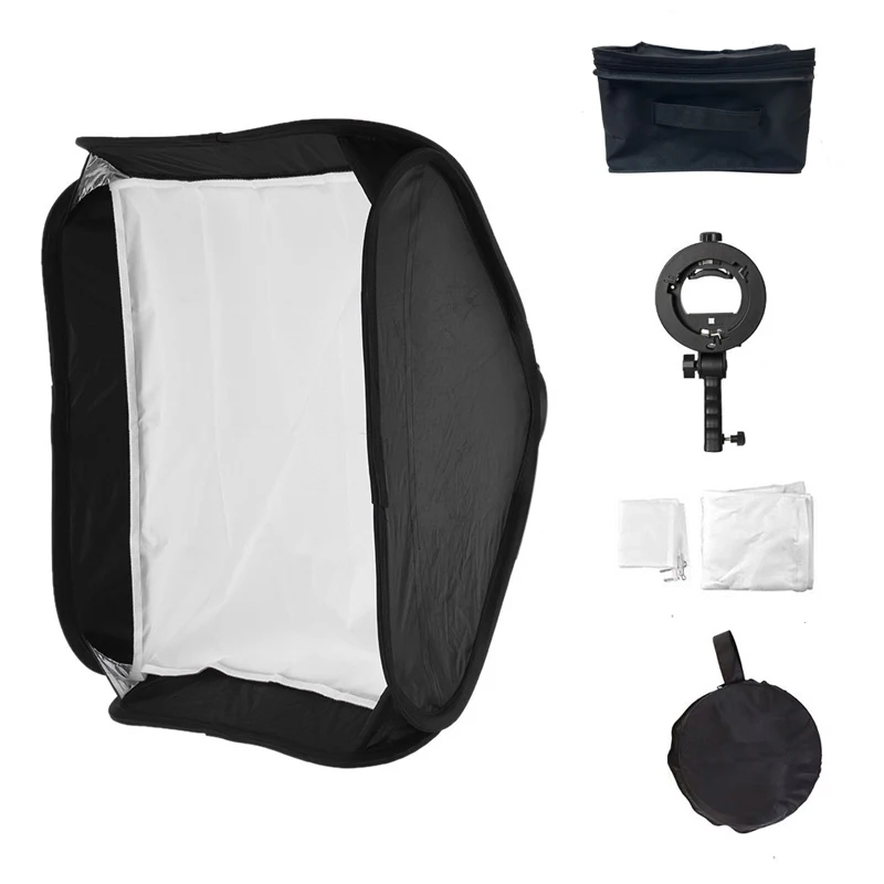 High Quality 40x40cm Foldable Portable Flash Softbox Kit + S-Type Bracket Bowens Mount for Photo Studio Photography
High Quality 40x40cm Foldable Portable Flash Softbox Kit + S-Type Bracket Bowens Mount for Photo Studio Photography