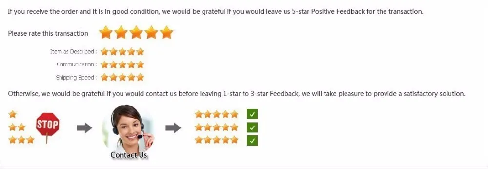 5 STAR FEEDBACK