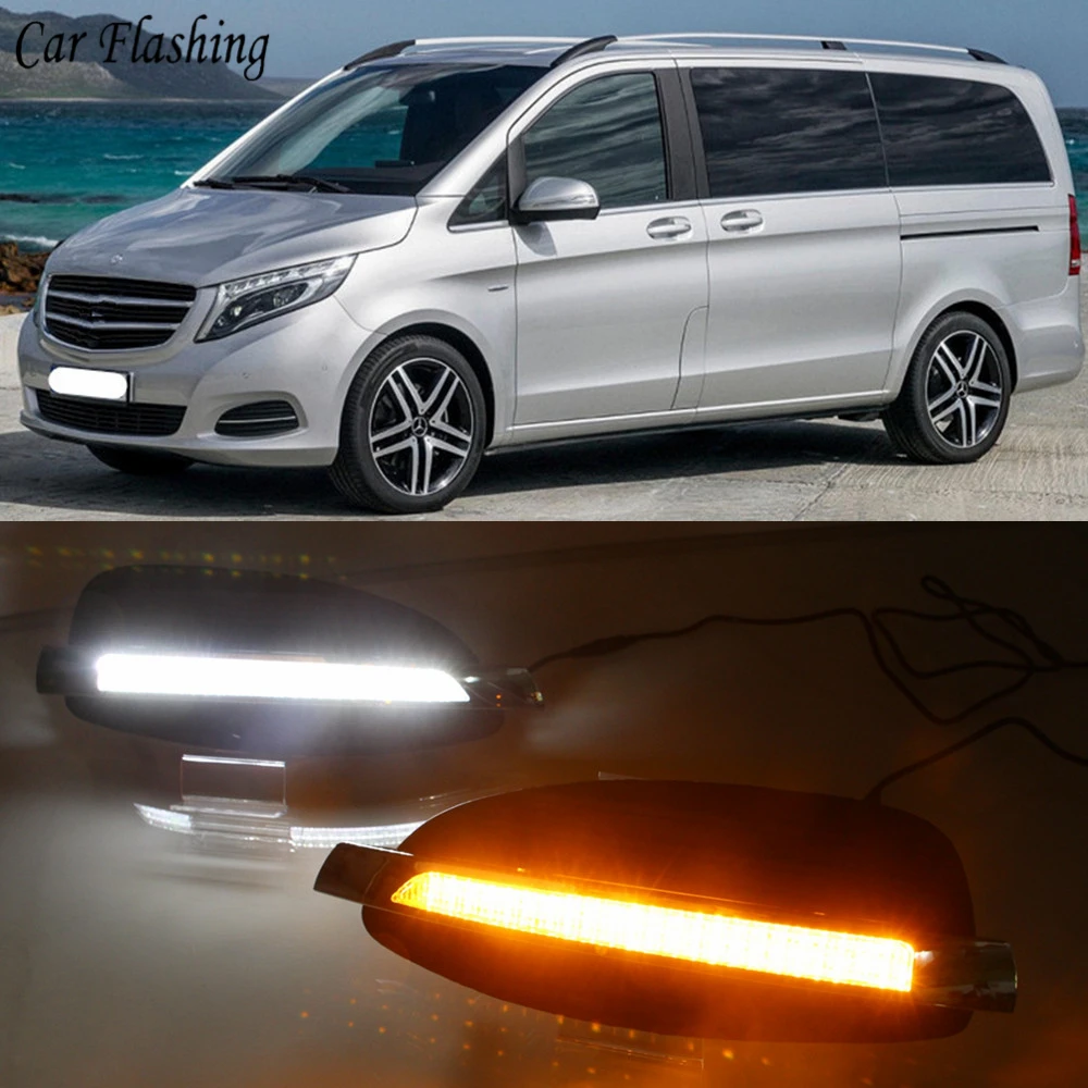 2PCS LED Daytime Running Light Car Accessories 12V DRL Fog Lamp For Mercedes Benz V-Class Vito V250 V260 2016 2017 2018
2PCS LED Daytime Running Light Car Accessories 12V DRL Fog Lamp For Mercedes Benz V-Class Vito V250 V260 2016 2017 2018