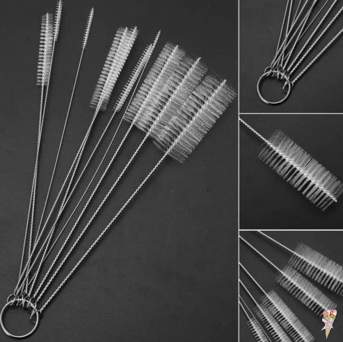 10PCS/set Multi-Functional Tools Nylon test Tube Brush Spray Pots Bottle Liquor Cleaning |