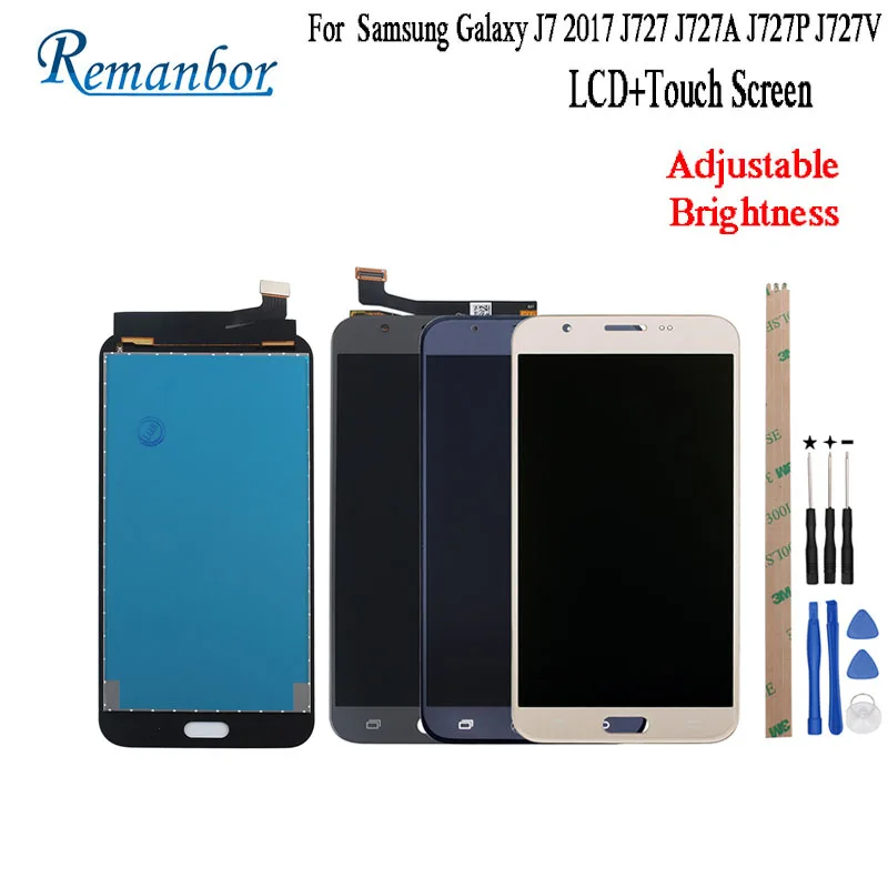 Remanbor For Samsung Galaxy J7 2017 LCD J727 J727A J727P J727V Display and Touch Screen Adjustable Brightness 5.5" With Tools
Remanbor For Samsung Galaxy J7 2017 LCD J727 J727A J727P J727V Display and Touch Screen Adjustable Brightness 5.5" With Tools