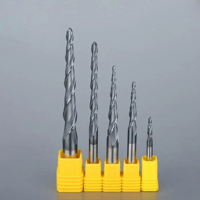 Tungsten coating taper ball end milling R slope using ball milling reamer D4*50*15*R nozzle
Tungsten coating taper ball end milling R slope using ball milling reamer D4*50*15*R nozzle