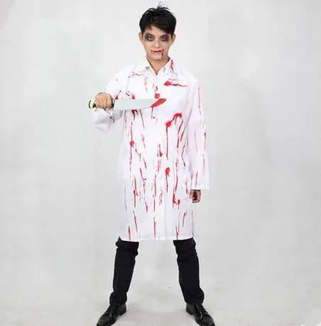 

zombie costumes for men white robe scary robe halloween costumes for adults zombie doctor costume white coat doctor