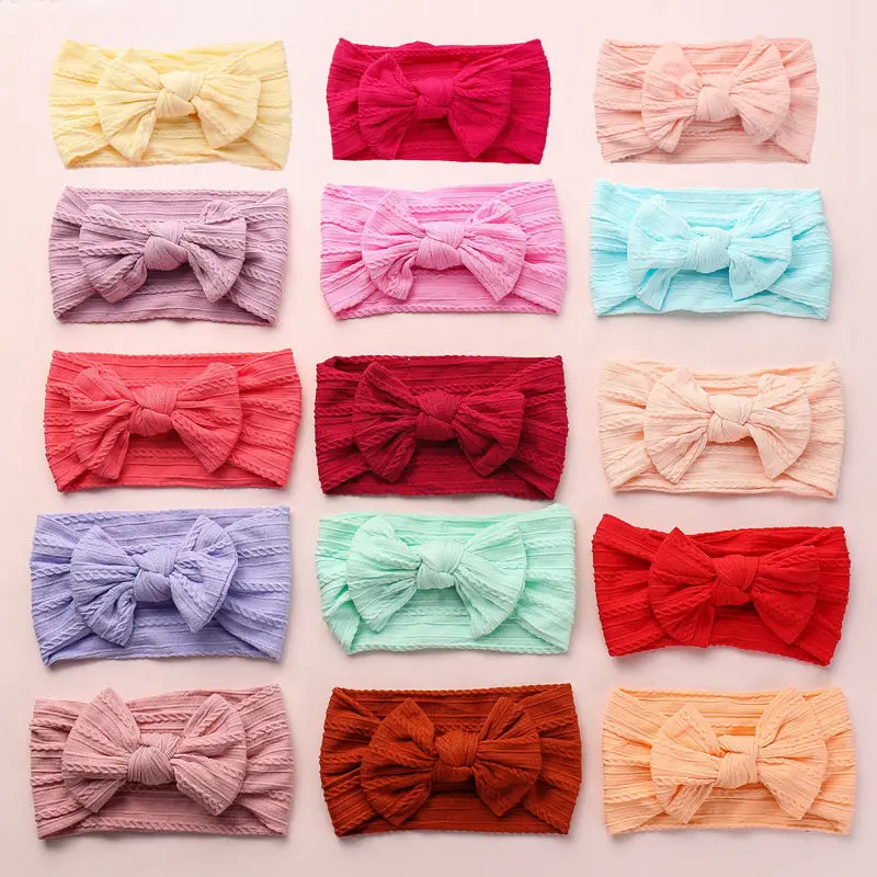 Nylon Cable Knit Baby Headband One size fits ALL ages Soft nylon baby headbands Knot bow Nylon baby headwrap CABLE KNIT HB332S
Nylon Cable Knit Baby Headband One size fits ALL ages Soft nylon baby headbands Knot bow Nylon baby headwrap CABLE KNIT HB332S