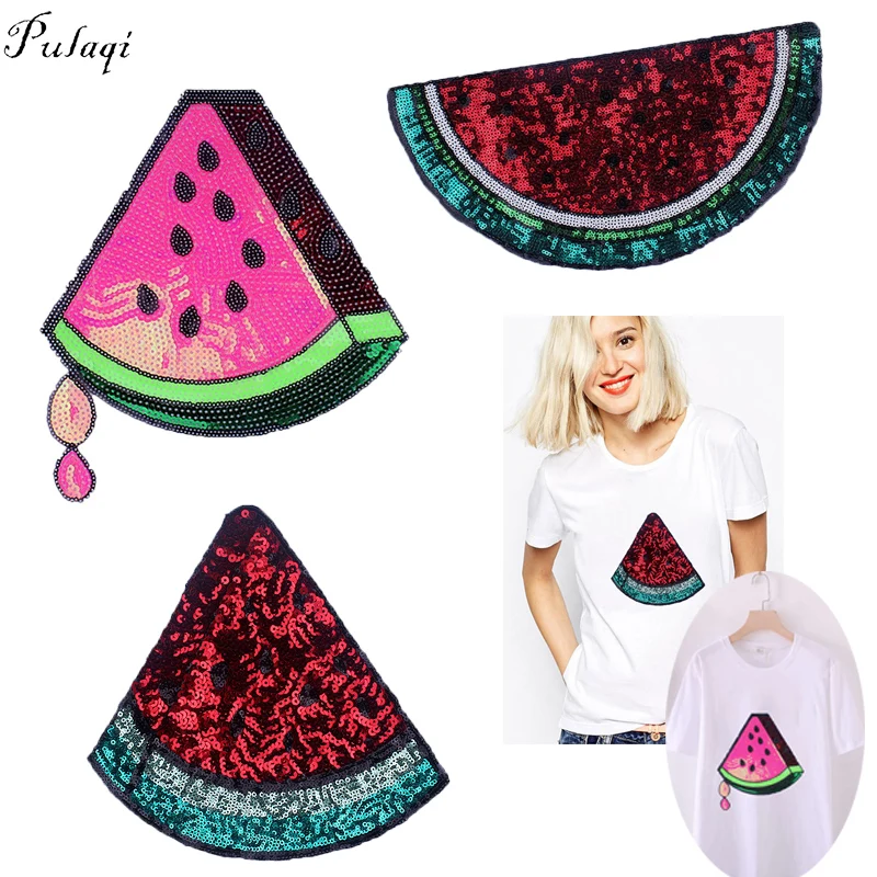 Pulaqi Summer Fruit Watermelon Iron On Patches For Clothes DIY Sequins Sewing Cloth Sticker Embroidered Patches For Clothes F
Pulaqi Summer Fruit Watermelon Iron On Patches For Clothes DIY Sequins Sewing Cloth Sticker Embroidered Patches For Clothes F
