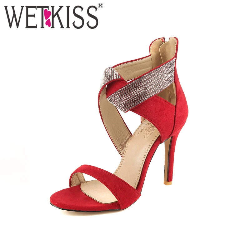 WETKISS Large Size 46 Woman Sandal Crystal Strap Summer Women Shoes Female High Heel Sandal Ladies Dress Shoes
WETKISS Large Size 46 Woman Sandal Crystal Strap Summer Women Shoes Female High Heel Sandal Ladies Dress Shoes