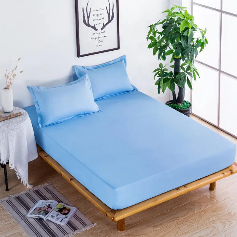 New Waterproof Blue Fresh Style Bed Mattress Cover Protector Sheet Air-Permeable Home Textile Grippers Bed Linen
New Waterproof Blue Fresh Style Bed Mattress Cover Protector Sheet Air-Permeable Home Textile Grippers Bed Linen