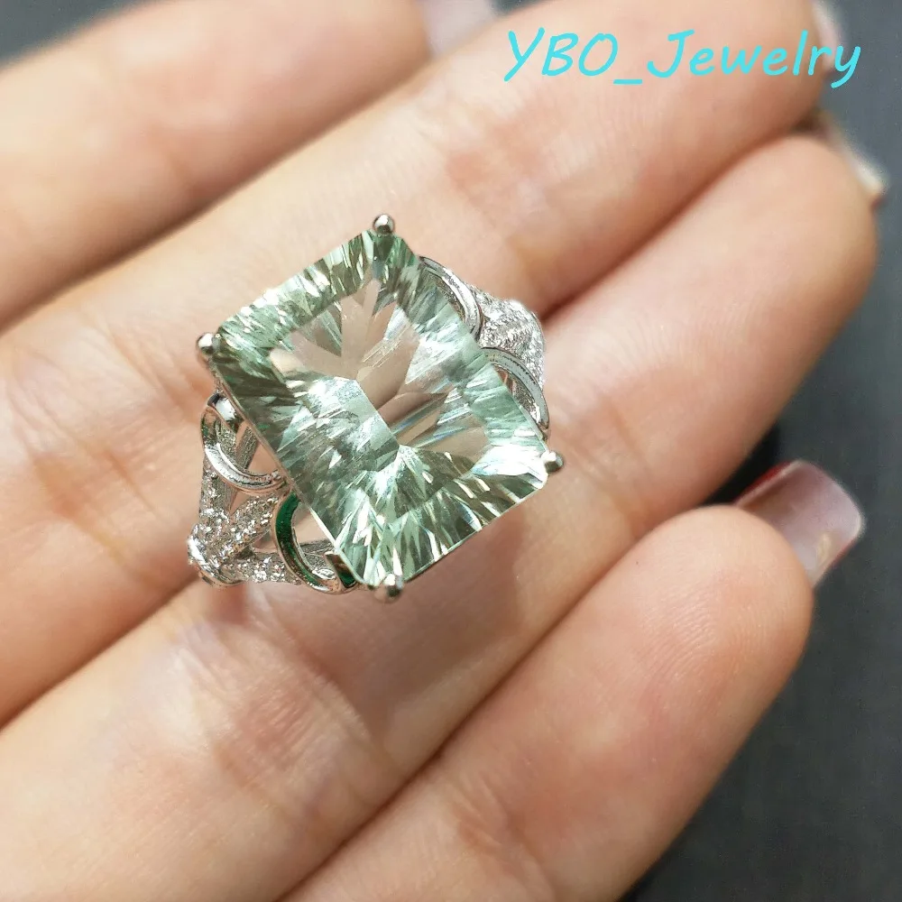 YBO, 100% natural green amethyst quartz gemstone 8.0ct trendy ring 925 sterling silver fine jewelry for girls birthday party
YBO, 100% natural green amethyst quartz gemstone 8.0ct trendy ring 925 sterling silver fine jewelry for girls birthday party