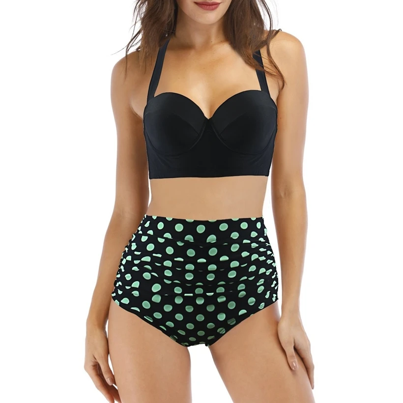 Sexy High Waist Bikini Set Swimwear Women Swimsuits Push Up 2018 Womens Bikini Swim Halter Top Bathing Suits Beachwear Biquinis
Sexy High Waist Bikini Set Swimwear Women Swimsuits Push Up 2018 Womens Bikini Swim Halter Top Bathing Suits Beachwear Biquinis