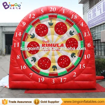 

Free shipping 3m/10ft high funny inflatable dart board shooting game for advertising events,Inflatable football dart game toy