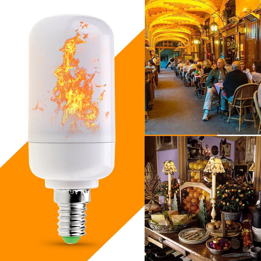 LED Flame Bulb E27 LED Lamp Fire Effect Light Bulb E14 Flame Lamp E26 220V Corn Bulb 2835SMD 63leds Light Decoration Indoor 110V
LED Flame Bulb E27 LED Lamp Fire Effect Light Bulb E14 Flame Lamp E26 220V Corn Bulb 2835SMD 63leds Light Decoration Indoor 110V
