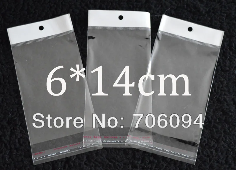 FreeShipping 6*14cm,1000pcs/lot Clear Self Adhesive Seal Poly Opp Plastic Bag With Header ,Hole Jewelry Earring Packing bag
FreeShipping 6*14cm,1000pcs/lot Clear Self Adhesive Seal Poly Opp Plastic Bag With Header ,Hole Jewelry Earring Packing bag