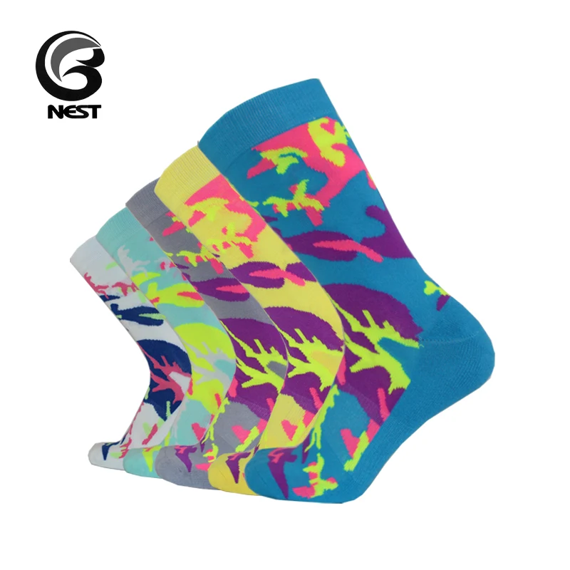 Image NEST SOCKS Color Ink Design Art Business Socks Sexy Guy Socks for Fashion Business Man and Boss Working Fancy Happy Socks