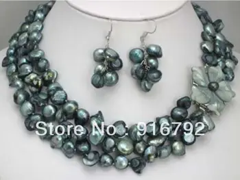 Wholesale free shipping >>>>>Beautiful real pearl necklace match shell clasp earring
Wholesale free shipping >>>>>Beautiful real pearl necklace match shell clasp earring