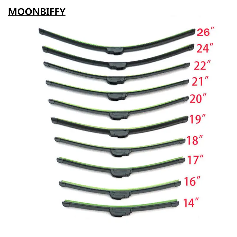 New Universal U-type Soft Frameless Bracketless Rubber Car Windshield Wiper Blade 14'' 16'' 18'' 19'' 20'' 21'' 22'' 24'' 26''
New Universal U-type Soft Frameless Bracketless Rubber Car Windshield Wiper Blade 14'' 16'' 18'' 19'' 20'' 21'' 22'' 24'' 26''