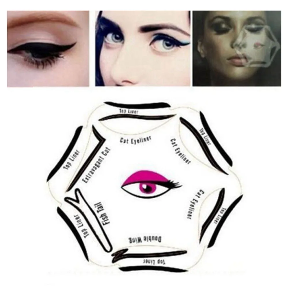 6 in 1 Pro Makeup New Style Cat Eye Fish Tail Double Wing Eyeliner Stencil Eyeliner Stencil Models Template Shaper Tools
6 in 1 Pro Makeup New Style Cat Eye Fish Tail Double Wing Eyeliner Stencil Eyeliner Stencil Models Template Shaper Tools