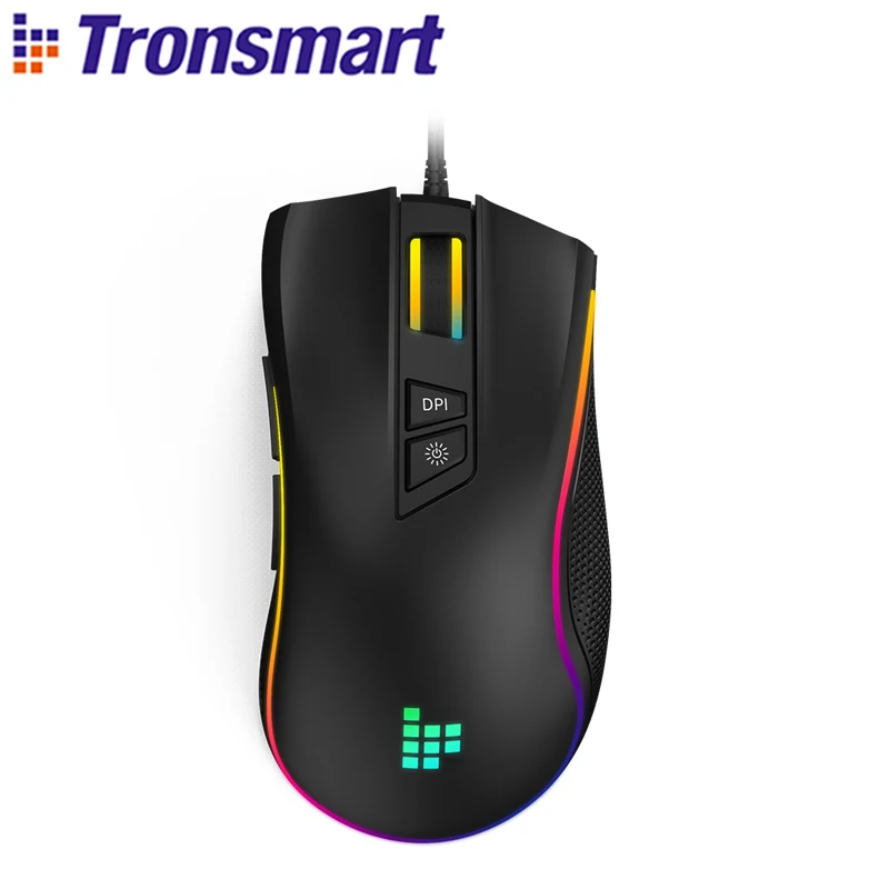 Tronsmart TG007 Wired Gaming Mouse Gamer Computer Mouse with 16.8 Million RGB,9 Programmable Buttons,7200 DPI & Sniper Button
Tronsmart TG007 Wired Gaming Mouse Gamer Computer Mouse with 16.8 Million RGB,9 Programmable Buttons,7200 DPI & Sniper Button
