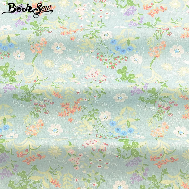 Booksew 100% Cotton Twill Printed Floral Fabric For Dolls Green Cloth Telas De Algodon Para Patchwork Sewing DIY Tecido Tela
Booksew 100% Cotton Twill Printed Floral Fabric For Dolls Green Cloth Telas De Algodon Para Patchwork Sewing DIY Tecido Tela