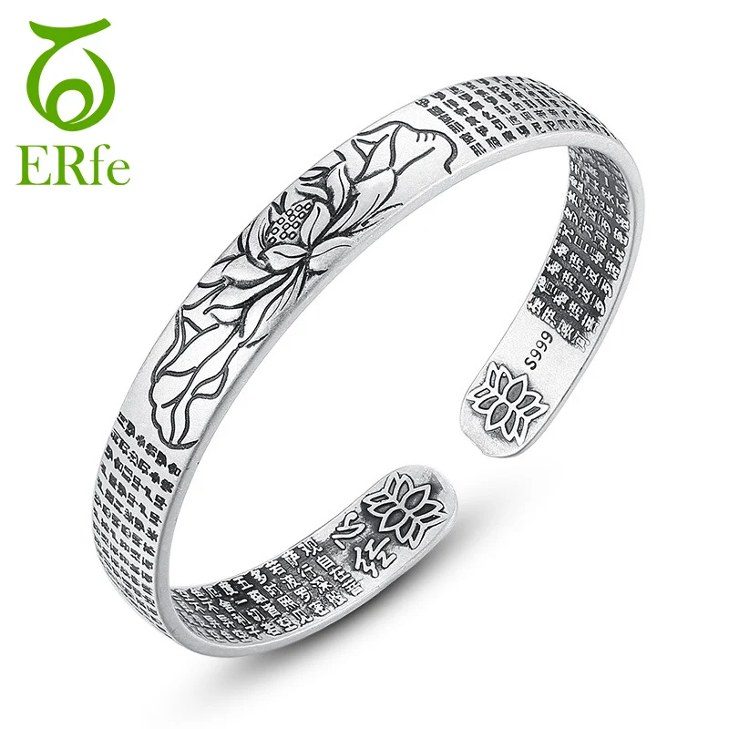Vintage Silver Cuff Mantra Bracelet Men Heart Sutra Bangle Lotus Flower Braclet Tibetan Buddhism Ethnic Jewelry SB019
Vintage Silver Cuff Mantra Bracelet Men Heart Sutra Bangle Lotus Flower Braclet Tibetan Buddhism Ethnic Jewelry SB019