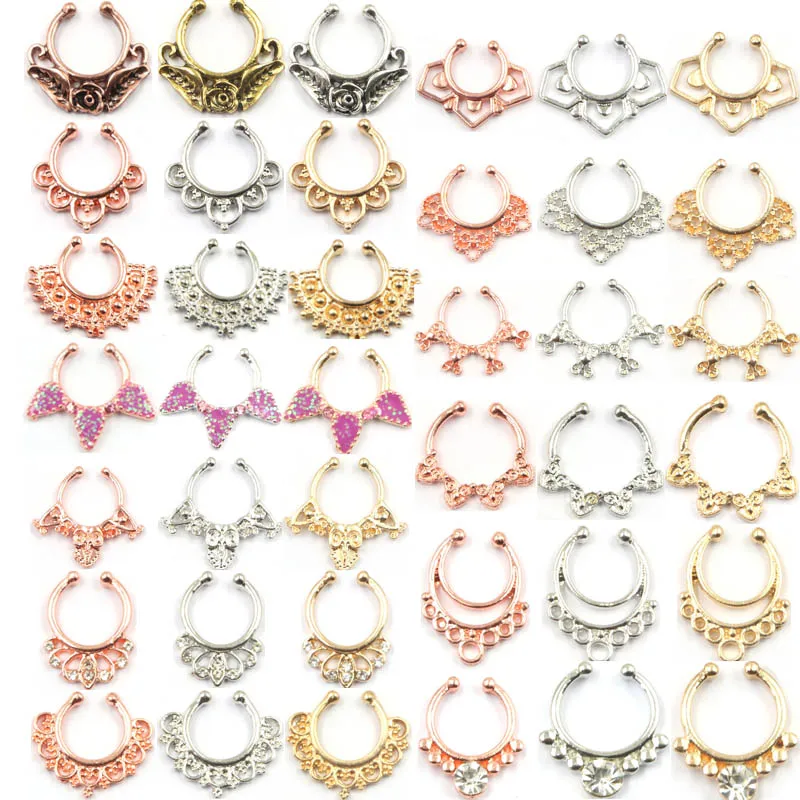 10pcs Mixed 2015 new fake septum Clip On Fake Nose Hoop Ring fake Piercing gold silver Body Hoop For Women Septum N0066
10pcs Mixed 2015 new fake septum Clip On Fake Nose Hoop Ring fake Piercing gold silver Body Hoop For Women Septum N0066