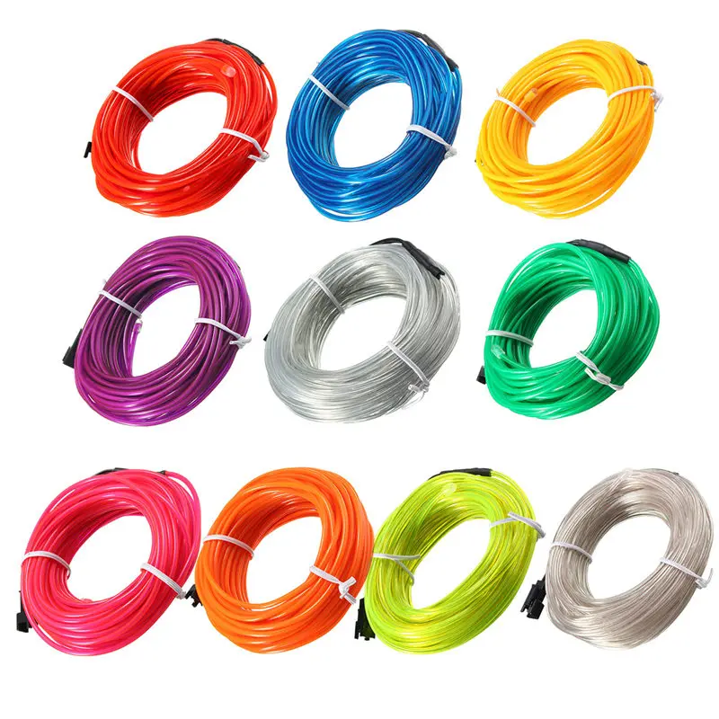 5M EL Soft Tube Strips Neon WIre For Home House Car Auto Decoration Bendable Flexible Party Events Deco EL Glow Rope
5M EL Soft Tube Strips Neon WIre For Home House Car Auto Decoration Bendable Flexible Party Events Deco EL Glow Rope