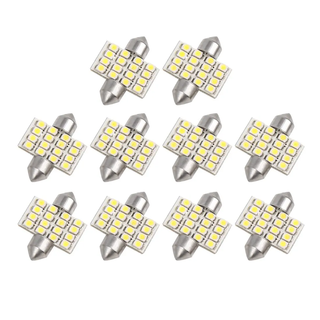 Uxcell 10 шт белый 32 мм COB 16 LED 0,996 W Festoon Dome Автомобильный свет интерьерная лампа
Uxcell 10 шт белый 32 мм COB 16 LED 0,996 W Festoon Dome Автомобильный свет интерьерная лампа