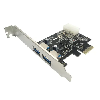 ZML PCI Express Card USB 3.0 Adapter Card 2 Ports 5 Gbps Fast Speed PCI-E Post Card Big 4-Pin Interface for Power Supply
ZML PCI Express Card USB 3.0 Adapter Card 2 Ports 5 Gbps Fast Speed PCI-E Post Card Big 4-Pin Interface for Power Supply