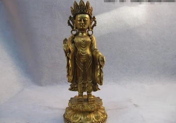 USPS to USA S0499 11 Tibet 100% Bronze 24K Gold Gild Buddhism Trantrism Sakyamuni Buddha Statue
USPS to USA S0499 11 Tibet 100% Bronze 24K Gold Gild Buddhism Trantrism Sakyamuni Buddha Statue