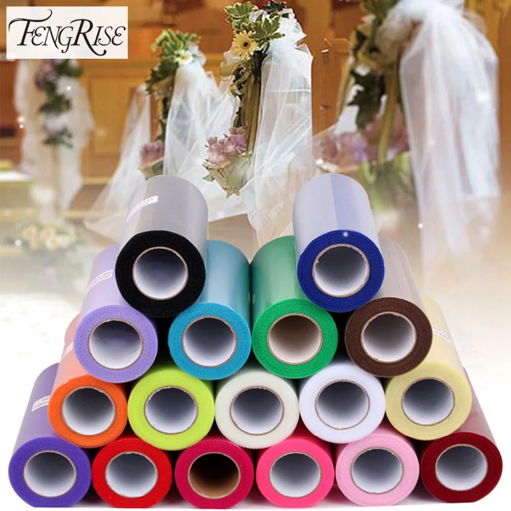 FENGRISE 15cm 25 Yards DIY Tulle Roll Spool Tutu Apparel Sewing Fabric Party Gift Crafts Wrap Wedding Decoration Accessory Cloth
FENGRISE 15cm 25 Yards DIY Tulle Roll Spool Tutu Apparel Sewing Fabric Party Gift Crafts Wrap Wedding Decoration Accessory Cloth