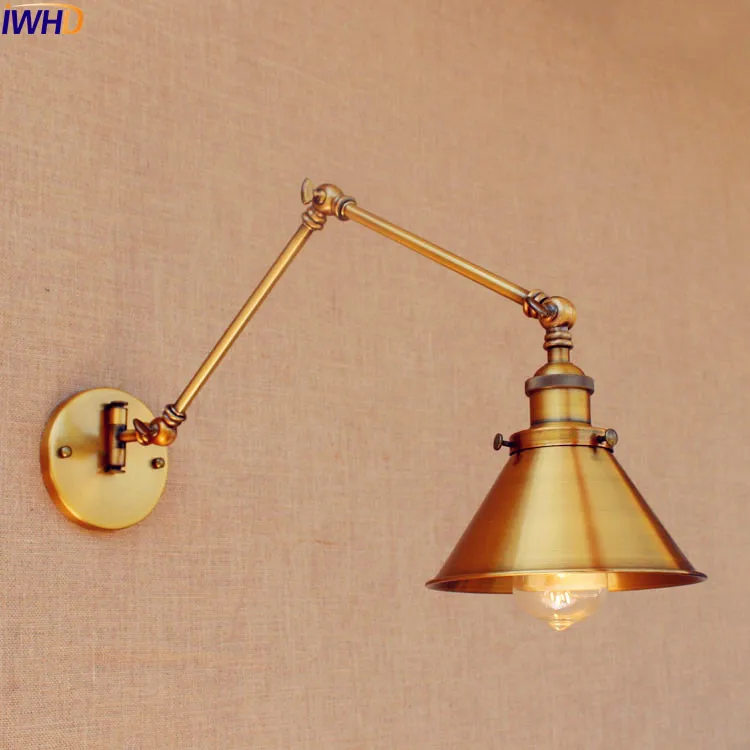IWHD Loft Copper Swing Long Arm Wall Lamp Loft Industrial Vintage Wall Light Fixtures LED Edison Sconced Lamparas De Pared
IWHD Loft Copper Swing Long Arm Wall Lamp Loft Industrial Vintage Wall Light Fixtures LED Edison Sconced Lamparas De Pared