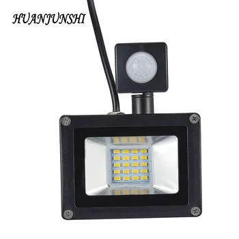 

20W Searchlight PIR Motion Sensor AC220V Sense Led Flood Light IP65 Waterproof Led Street Light Projector Outdoor LED Lamp 10PCS