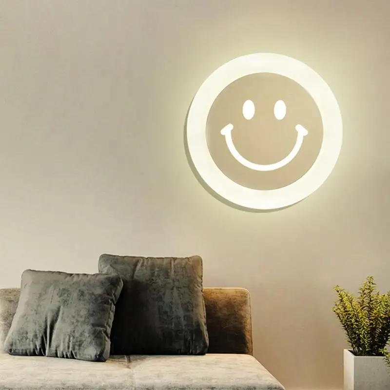 Creative Modern 20LED Acrylic Wall Light 10W 86-265V Bedside Lighting Round Lamp Bedroom Study Art Warm | Лампы и освещение