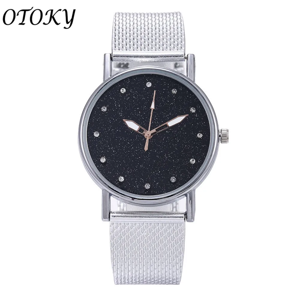 OTOKY Watches Women Fashion Luxury Inlay Diamond Starry Dial Quartz Silicone Tape Ladies Watch HOT reloj mujer relogio feminino
OTOKY Watches Women Fashion Luxury Inlay Diamond Starry Dial Quartz Silicone Tape Ladies Watch HOT reloj mujer relogio feminino