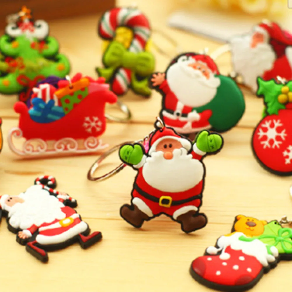 SEKINEW Father Christmas tree decorations Santa Claus Keychain XMAS Children's Gifts Creative pvc Soft Car Ornament Accessories
SEKINEW Father Christmas tree decorations Santa Claus Keychain XMAS Children's Gifts Creative pvc Soft Car Ornament Accessories