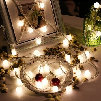 1.5/3/6M Fairy Garland LED Ball String Lights Waterproof For Christmas Tree Wedding Home Indoor Decoration Christmas lights
1.5/3/6M Fairy Garland LED Ball String Lights Waterproof For Christmas Tree Wedding Home Indoor Decoration Christmas lights