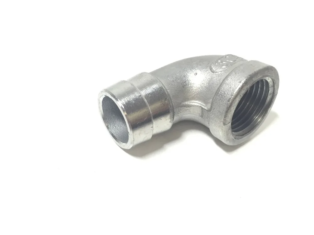 stainless steel 304 High Flow 90 Elbow Barb, 3/4" Outer Diameter, Fit 1/2" I.D. Silicone Hose, Brewer Hardware, Pump Fitting
stainless steel 304 High Flow 90 Elbow Barb, 3/4" Outer Diameter, Fit 1/2" I.D. Silicone Hose, Brewer Hardware, Pump Fitting