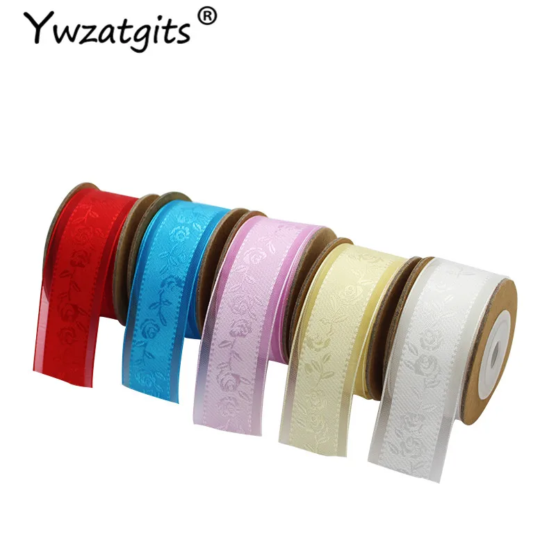 5Yards 25mm Flower Embroidered Organza Edge Grosgrain Ribbons DIY Sewing Headwear Gift Wrapping Wedding Decoration YP0301
5Yards 25mm Flower Embroidered Organza Edge Grosgrain Ribbons DIY Sewing Headwear Gift Wrapping Wedding Decoration YP0301