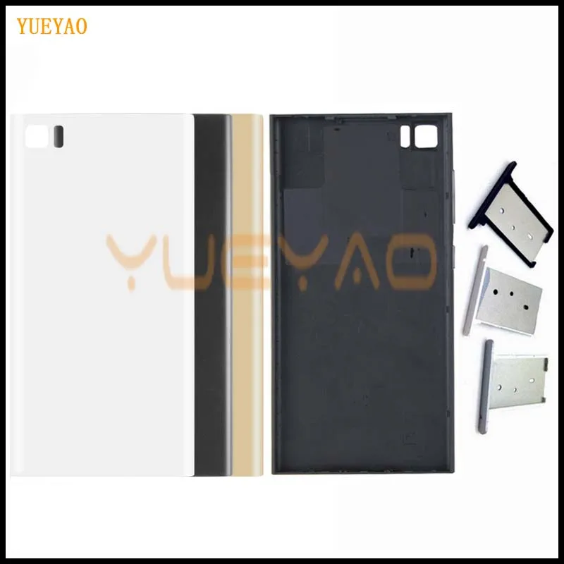 WCDMA корпус крышка для Xiaomi 3 батарея Дверь Корпус задняя чехол Mi3 M3 + кнопки sim-карты