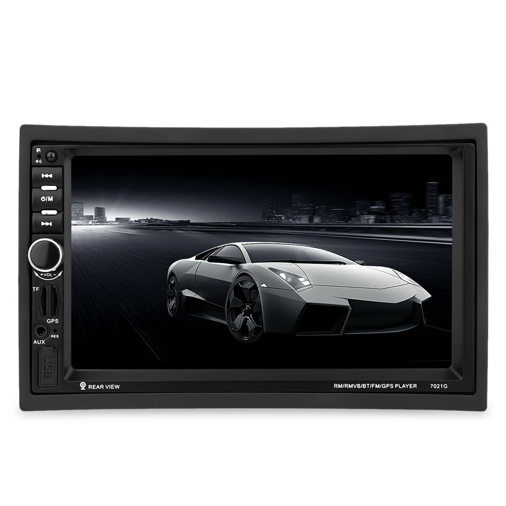NEW 7 inch Vehicle MP5 Player TFT touch screen 2 Din Bluetooth Car Multimedia FM Radio GPS Rear View Camera Remote Control
NEW 7 inch Vehicle MP5 Player TFT touch screen 2 Din Bluetooth Car Multimedia FM Radio GPS Rear View Camera Remote Control