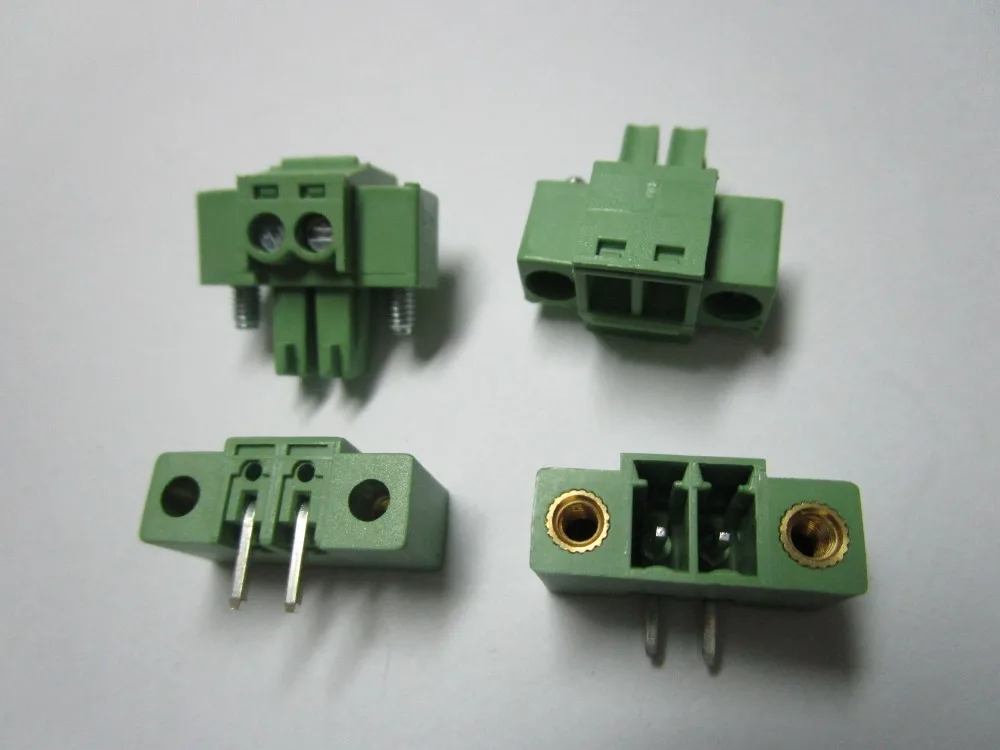 200 pcs With Embossmen Angle 2 pin Pitch 3.81mm Screw Terminal Block Connector Green Color Pluggable Type with angle pin
200 pcs With Embossmen Angle 2 pin Pitch 3.81mm Screw Terminal Block Connector Green Color Pluggable Type with angle pin