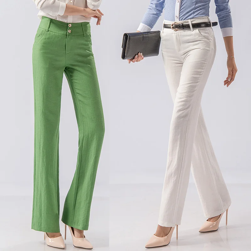 2016 Spring and summer new linen straight high waist plus size Fashion casual female women pants trousers clothing clothes
2016 Spring and summer new linen straight high waist plus size Fashion casual female women pants trousers clothing clothes