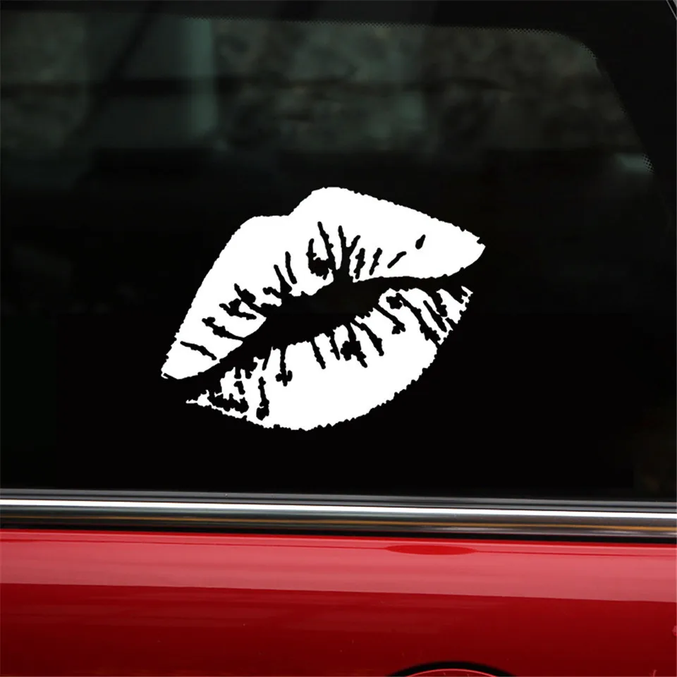 Kiss Marks Vinyl Car Stickers Decals Window Decoration Motorcycle Accessories Car styling Car Creative Fashion sticker 107 (4)