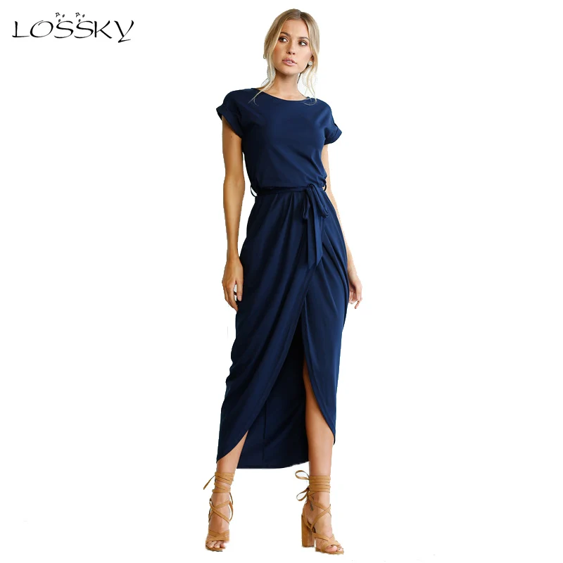 2018 Spring Summer Fashion Front Split Asymmetrical Maxi Dress Vestidos Solid Sexy Slim Bandage Plus Size Long Women Dresses
2018 Spring Summer Fashion Front Split Asymmetrical Maxi Dress Vestidos Solid Sexy Slim Bandage Plus Size Long Women Dresses